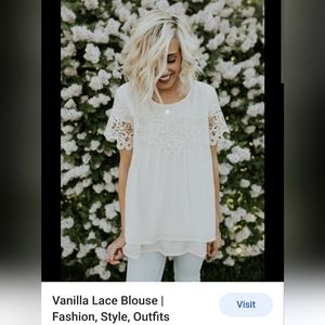 Vanilla Lace Blouse